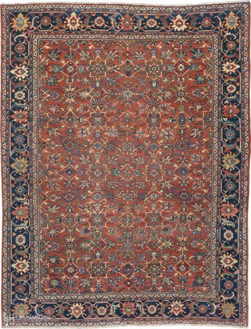 Antique Persian Mahal Rug
Persia ca.1920
11'11" x 9'3" (364 x 282 cm)
FJ Hakimian Reference #06146
                   