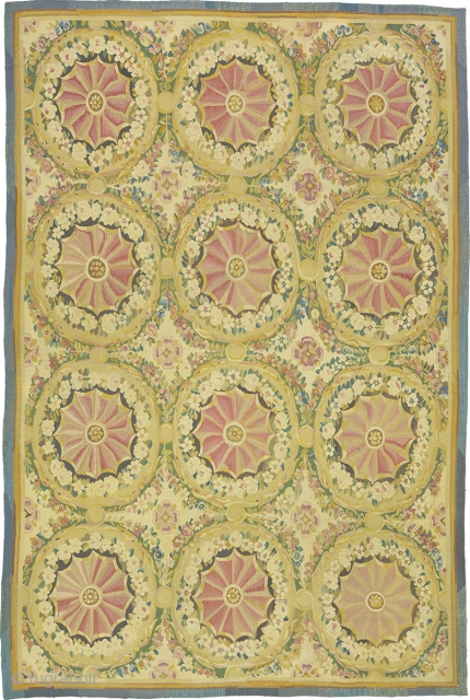 Antique French Aubusson Rug
France ca.1920
13'9" x 9'0" (420 x 275 cm)
FJ Hakimian Reference #02956
                   