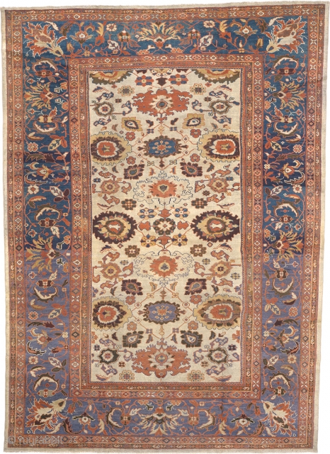 Antique Persian Ziegler Sultanabad Rug
Persia 
13'10" x 9'9" (422 x 298 cm)
FJ Hakimian Reference #06098
                  