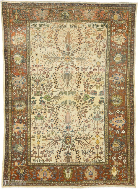 Antique Persian Sultanabad Rug
Persia ca.1890
13'11" x 9'11" (425 x 303 cm)
FJ Hakimian Reference #06187
                   