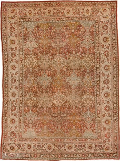 Antique Persian Tabriz Rug
Persia ca.1890
14'2" x 10'3" (432 x 313 cm)
FJ Hakimian Reference #07149
                   