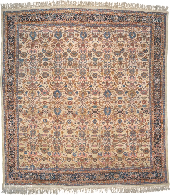 Antique Persian Sultanabad Carpet
Persia ca. 1890
15'5" x 13'11" (471 x 425 cm)
FJ Hakimian Reference #06100
                  