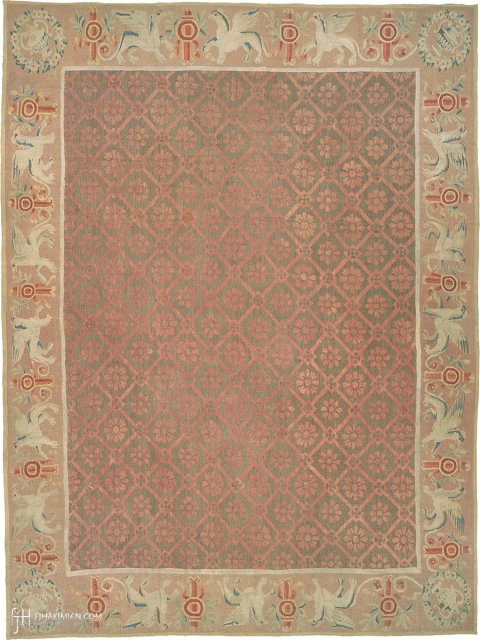 Antique French Aubusson Rug
France ca. 1795
17'1" x 12'11" (521 x 394 cm)
FJ Hakimian Reference #02527
                  