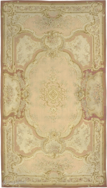 Antique French Aubusson Rug
France ca. 1860
28'10" x 16'2" (880 x 493 cm)
FJ Hakimian Reference #02559
                  