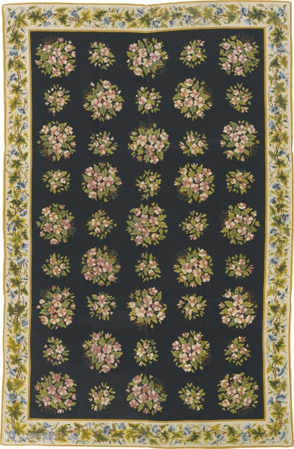 Antique French Needlepoint Rug
France ca.1890
8'10" x 5'10" (270 x 178 cm)
FJ Hakimian Reference #02147

                   