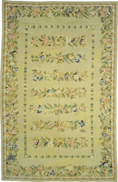 Antique French Aubusson Rug
France ca.1920
9'0" x 7'8" (275 x 234 cm)
FJ Hakimian Reference #02227

                   