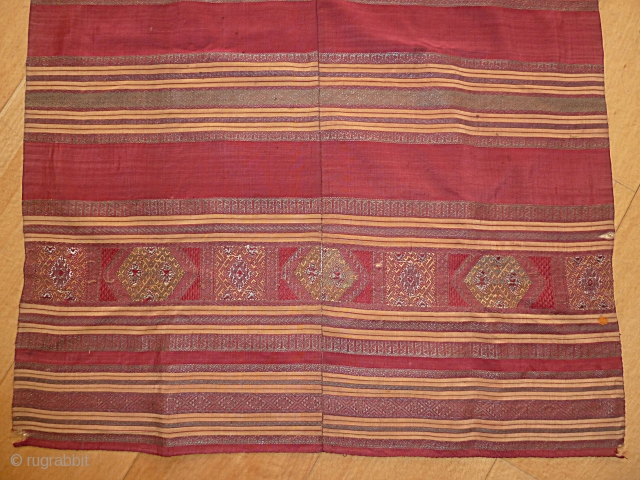 Antique Indonesian Kain Tangkuluak Textile, size 234 x 74 Cm                       