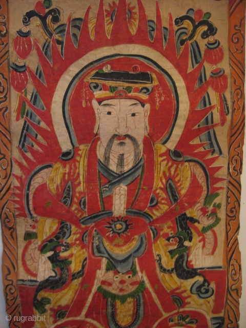  Impressive Yao Taoist Pantheon, painted on paper.Complete and in very good condition.
17 larger - and 11 smaller pieces. More pictures on request!
See for simular : Peoples of the Golden Triangle, Six  ...