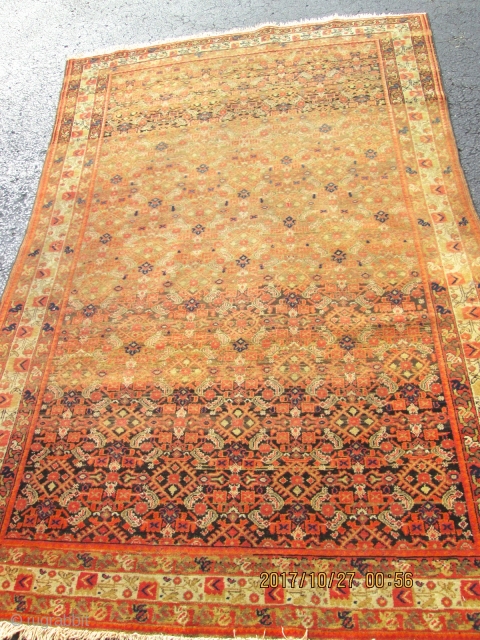 4'2''x6'4'' Antique Persian Malayer Rug'

condition low even pile circa 1920.                       