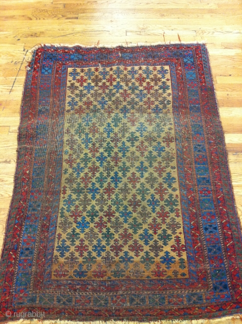 AFSHAR RUG WITH UNUSUAL BALUCH DESIGN
BEAUTIFUL COLORS                          