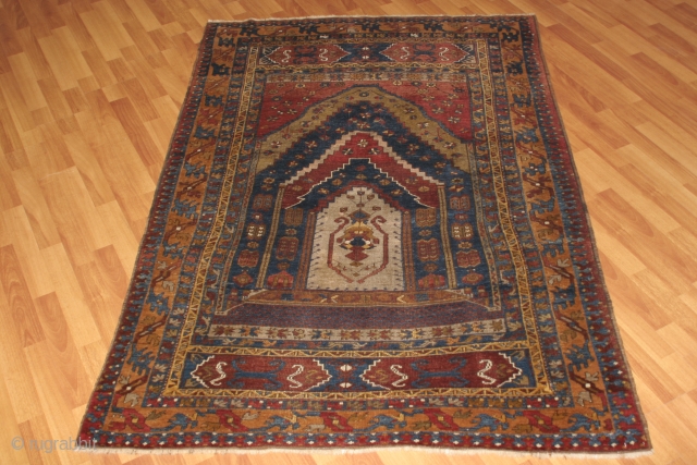 Yahyalı Antique rug in perfect condition 1.26cmx1.91cm                          