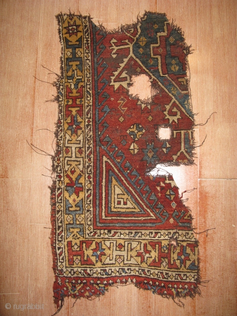 4226-konya carpet fragment size 140x69                            