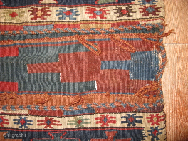 4638-shahsavan kilim saddlebag 143x58                             