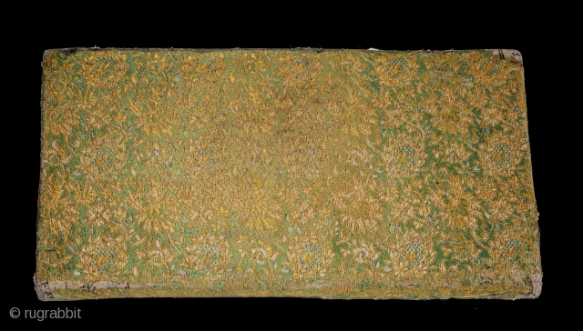 Jain Book Cover From Kutch Gujarat India.Its size is 14cmX27cm.(DSC01410).                       