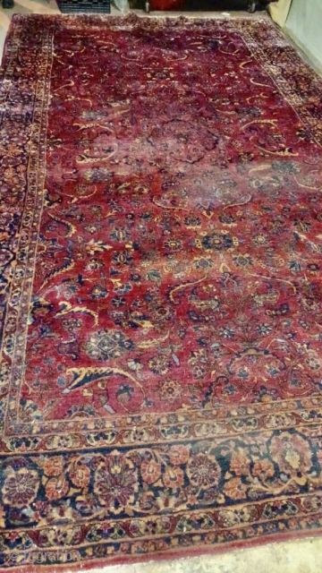 Sarouq Carpet, ca. 1920, 7’11” x 14’6” / 241 x 442 cm.                     