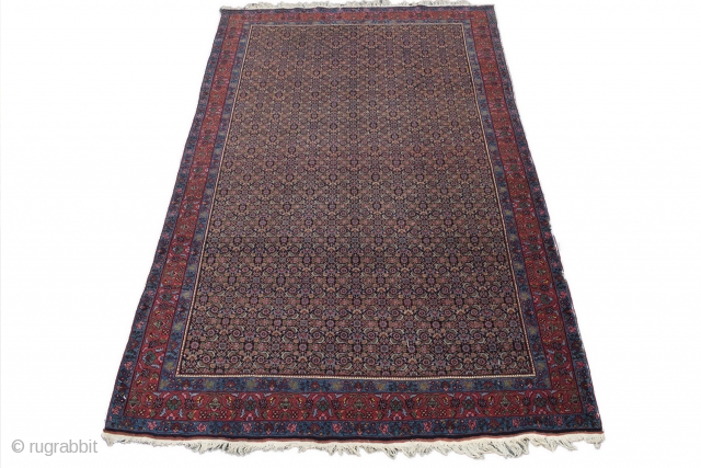 Very fine BIJAR  (7.1x4.4 feet, 216x132) Mint condition. Not a Senneh. #61287.                    