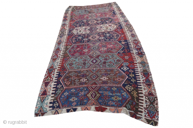 Nice Anatolian kilim 165x385, 5.5x12.8 part of kilim collection being sold .                     