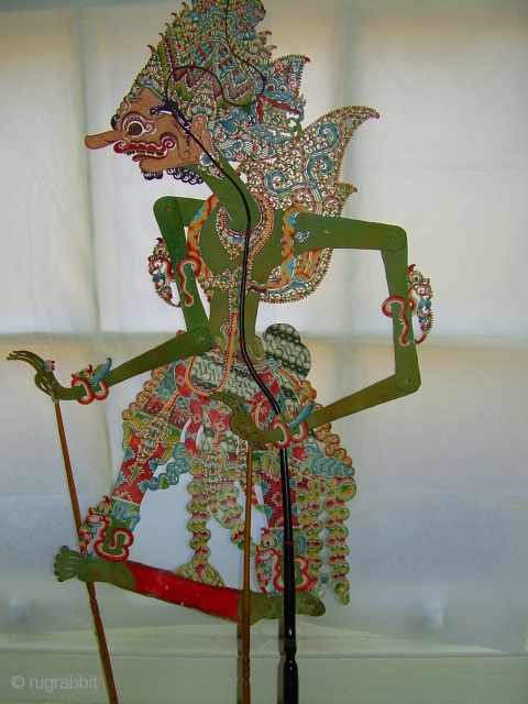 Wayang Kulit Javanese Shadow Puppet : Raja Sabrang
.
.
This puppet can represent any king who is the friend of the Korawabrothers, Druna’s student, or Boma Naraka Sura if the set of puppets is  ...