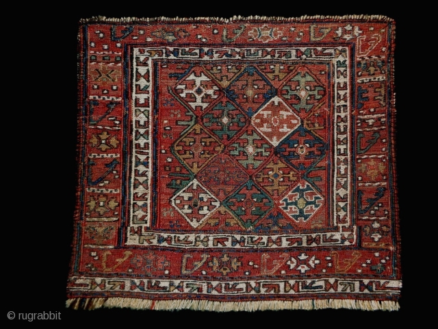 1880 Shasafan Soumakh Fragment
Size: 40x45cm (1.3x1.5ft)
Natural colors                          