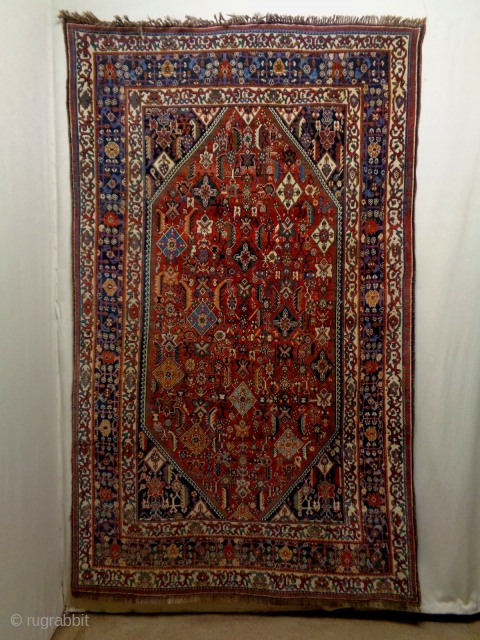 Qasqhay/Kashkuli
Size: 159x265cm
Natural colors, made in circa 1910/20                          