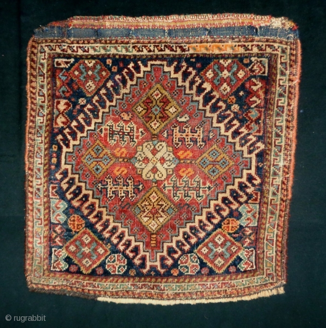 Universal Qasqhay Bagface
Size: 49x51cm (1.6x1.7ft)
Natural colors, made in circa 1910                       