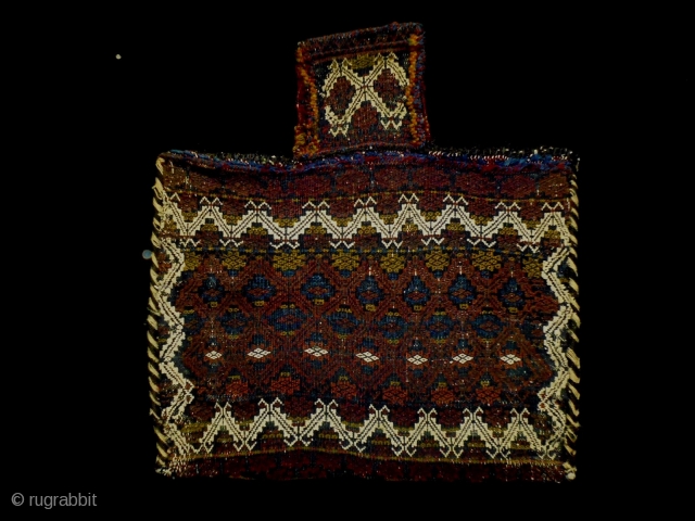 Nomad Salt Bag
Size: 65x69cm (2.2x2.3ft)
Natural colors, made in circa 1910                       