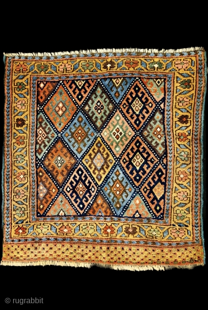 Kurdish Jaf bagface 1880 circa, all good colors and in perfect condition. •size72×68cm                    