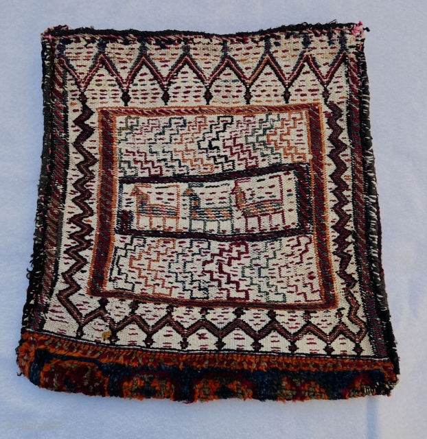 Luri Bakhtiyari bag circa 1900. beautiful design and good condition size48x48cm                      