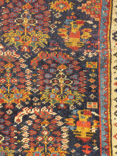 Very fine Qashqai boteh rug 1850-70 size 170x130cm                         