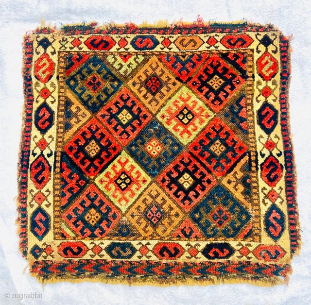 excellent Kurdish Jaf bag face circa 1870
Size 70x69cm                         