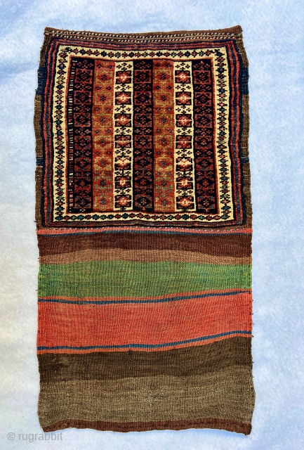 Beautiful Varamin bag Circa 1880 all good colors a and perfect contidion size 68with kilimx37cm
                  