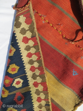 shahsavan complete khoorjin (Azarbaijan) ,All natural dyes Shiny wool and very Fine quality(100%wool) size130x58cm                   