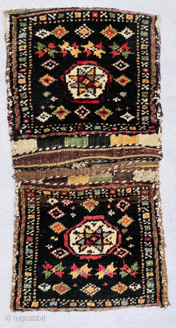 Qashqai small khorjin circa 1900, size 58x30cm                          