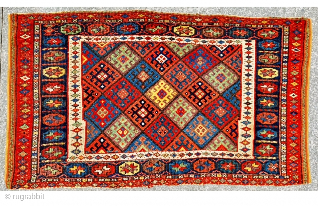 colorful Large antique Jaf bagface circa  1880 all good natural colors and good condition,size 112x66cm                 