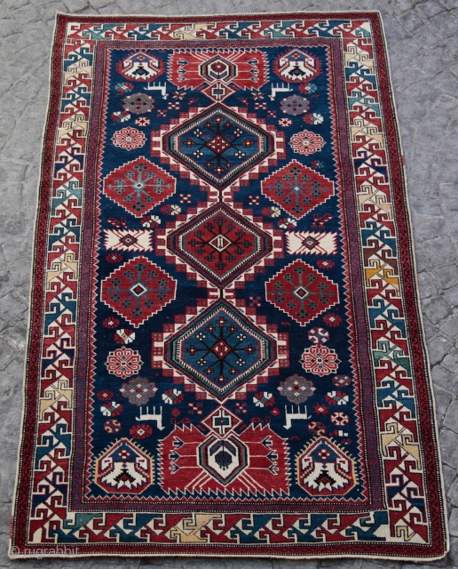 Antique Late 19th C. Caucasian Shirvan.

Please feel free to ask any question you want to learn.                 