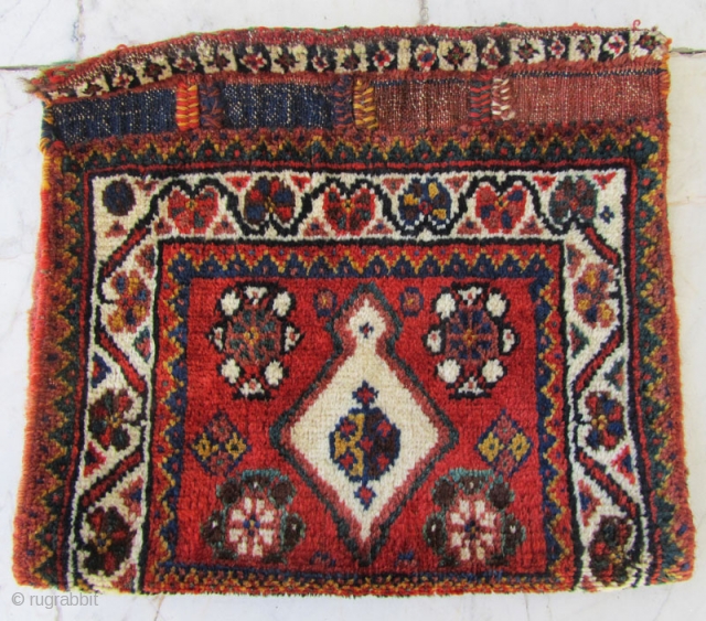 Sw persia bag with a small repair(the green in kilim back )Size:31 x 36 cm                  