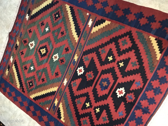 NW persia kilim,156x132 cm,great colores and condition                          