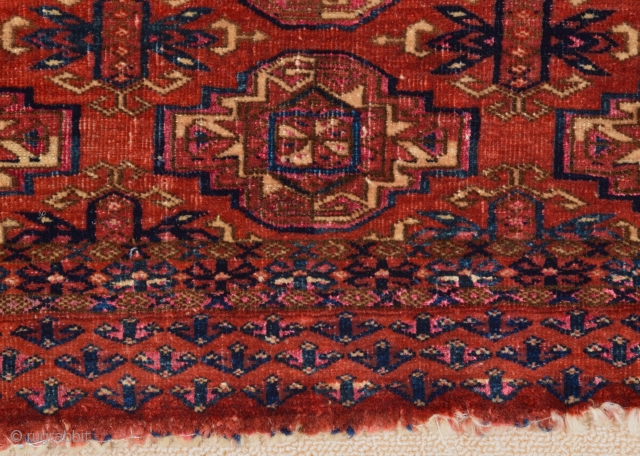 Mid 19th Century Very Fine Tekke Torba size 30x69 cm                       