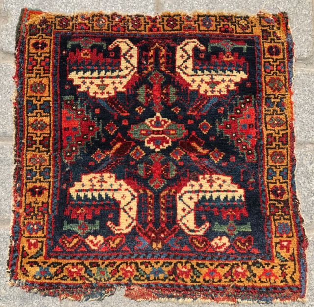 Persian Khamseh Bag Face circa 1850 size 52x54 cm                        