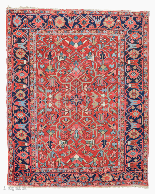 Late of the 19th Century Room Size Heriz Rug allover design.
Size : 153×190 cm
Please send me directly mail.
hakanaydin.98@gmail.com               