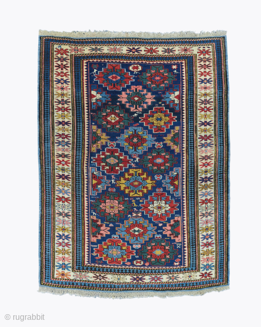 Kuba Shirvan Rug circa 1870 size 105x150 cm                         