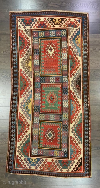 Caucasian Bordjalou rug 7.8x3.8 Ft   238x117cm                         