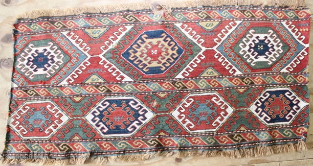 Colourful Shahsavan Sumak Mafrash,Natural colours,size:50x106 cm 1.8x3.6 ft                         