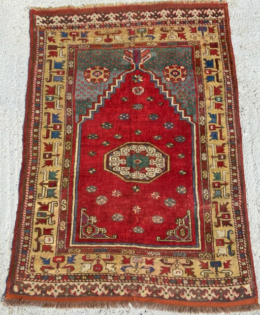 Mihalich Prayer Rug Circa 1800 Size: 100x140 cm
Please contact directly. Halilaydinrugs@gmail.com                      