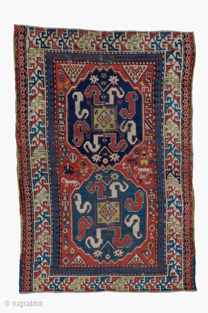 Caucasian Cloudband Rug Circa 1860 Size: 128x208 cm
Please contact directly. Halilaydinrugs@gmail.com                      