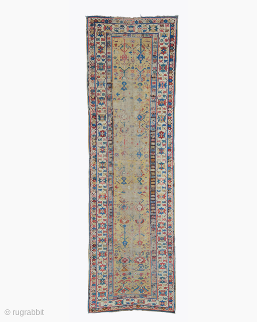 Early Yellow Kuba Runner Size: 97x327 cm Please contact directly. Halilaydinrugs@gmail.com                      