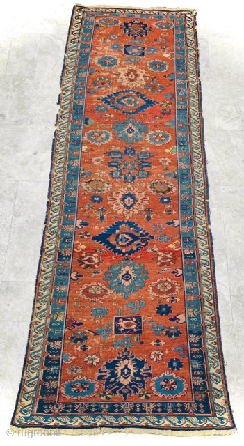 Seychour Sumak Circa 1870 Size: 100x285 cm.
Please contact directly. Halilaydinrugs@gmail.com                       