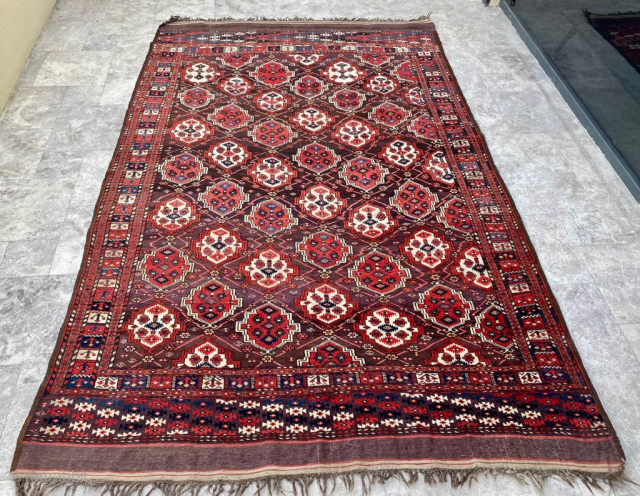 Mid-19th Century Turkmen Chodor Main Carpet Size: 190x310 cm Please contact directly. Halilaydinrugs@gmail.com                    