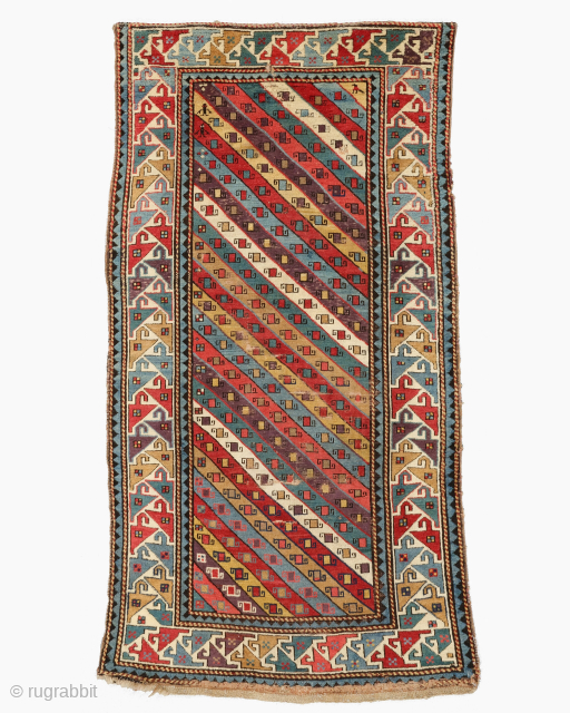 Mid-19th Century Gendje Rug Size : 107x196 cm
Please contact directly. Halilaydinrugs@gmail.com                      