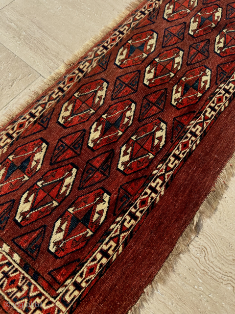 Yomut Torba Circa 1850 Size: 38x110 cm.
Please contact directly. Halilaydinrugs@gmail.com
                       